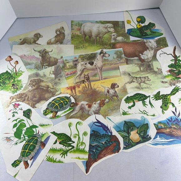 Ephemera Lot Scrapbooking Crafts Junk Journal Animals Nature Whimsical Vtg Pages - Picture 12 of 13